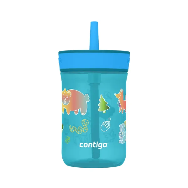 Botella de Agua Infantil Contigo Leighton con Pitillo 14oz/398ml